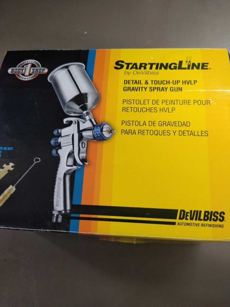 DEVILBISS STARTINGLINE PROFESSIONAL HVLP TOUCH UP GRAVITY GUN💲LOOK SAVE💲NEW