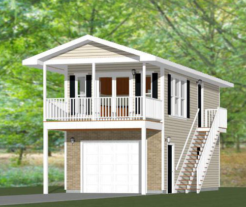 14x32 Tiny House -- 567 sq ft -- PDF FloorPlan -- Model 7B