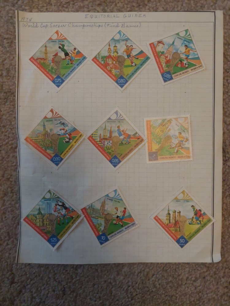 1974 World Cup Stamps