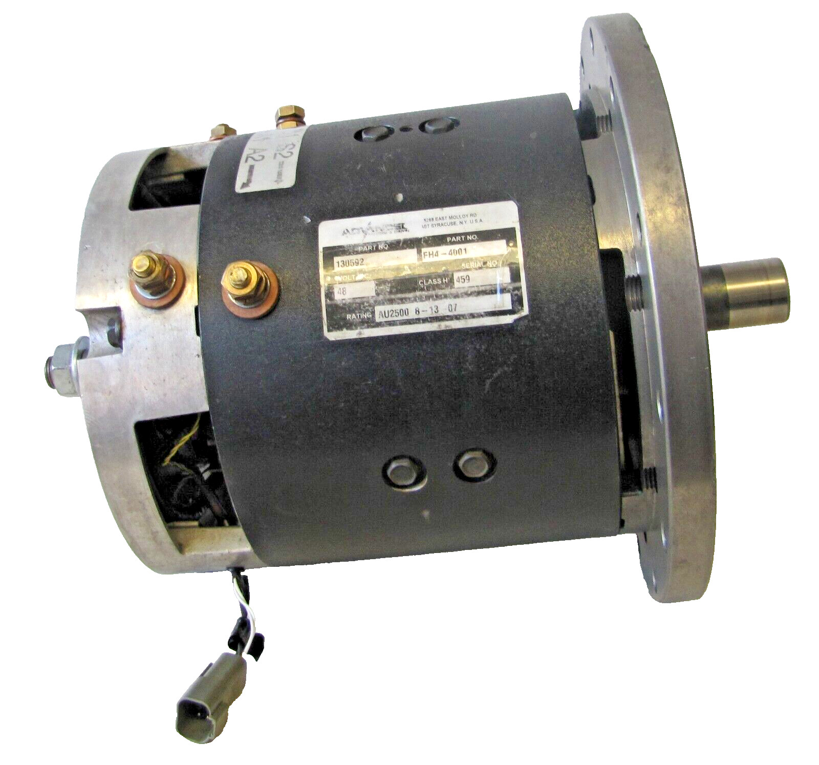 Advanced 130592 FH4-4001 Bendi Forklift Drive Wheel DC Electric Motor 48VDC 48V