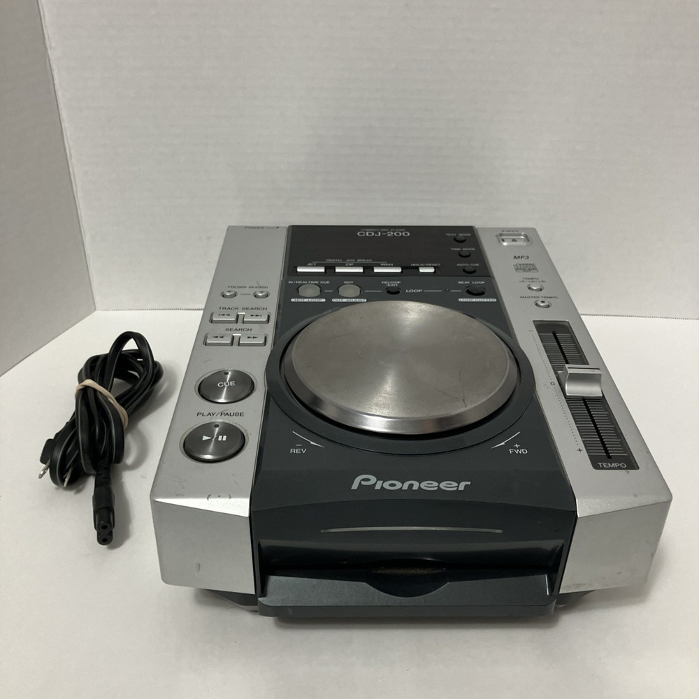 Pioneer CDJ-200 DJ CD Compact Disc Player MP3 - WORKING (one loose button)