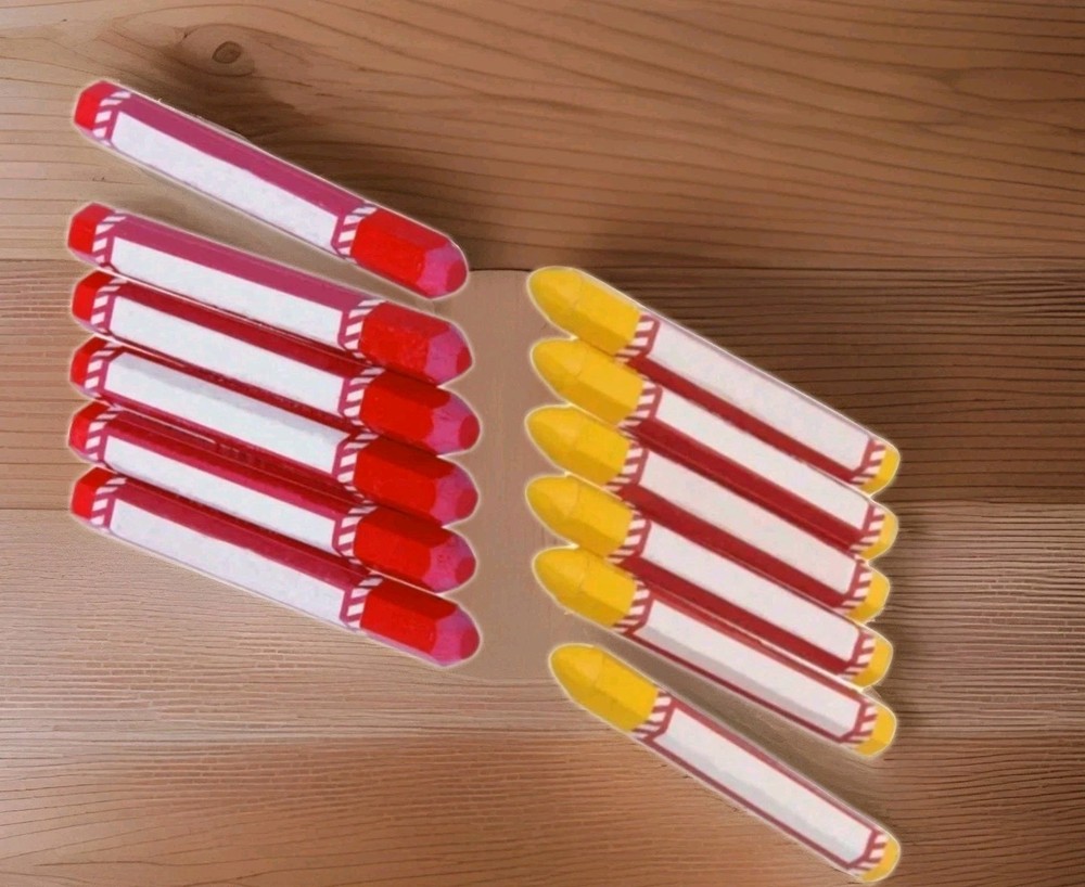 Pittsburgh  Yellow/Red Marking Crayons, 12 Pack