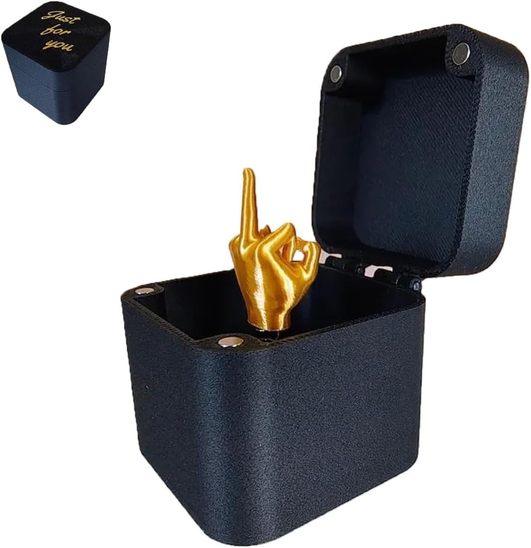 Gag Gift Pop-Up Middle Finger Prank Joke Surprise Box For Christmas Birthday