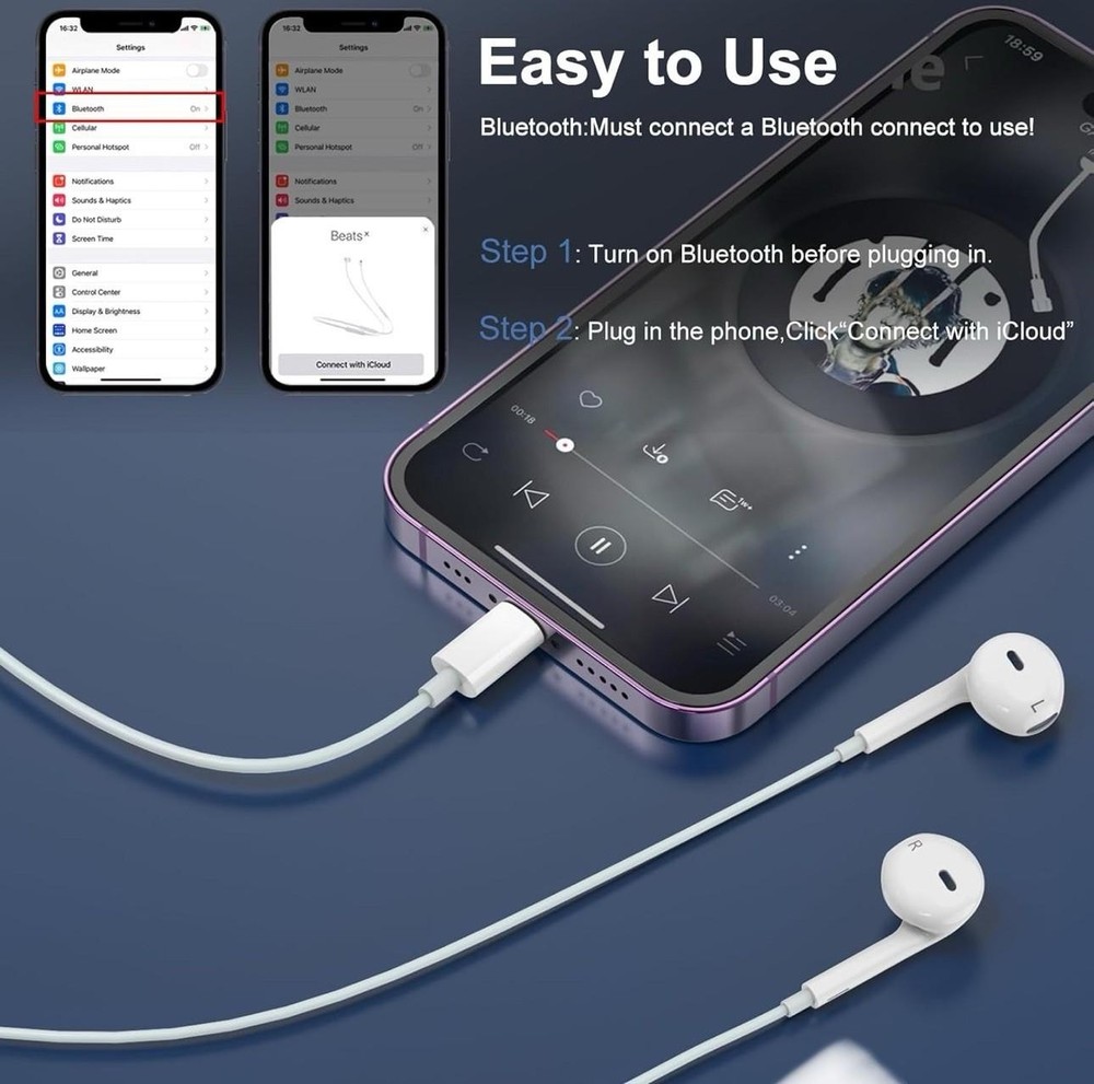 Gablex Apple wired Earbds 2 Pack With microphone