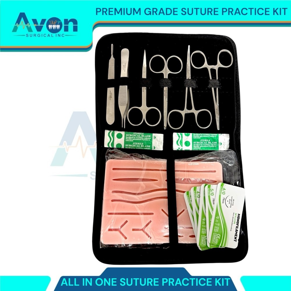 20PCS Practice Suture Kit for Training Student Use - Includes Essential Tools