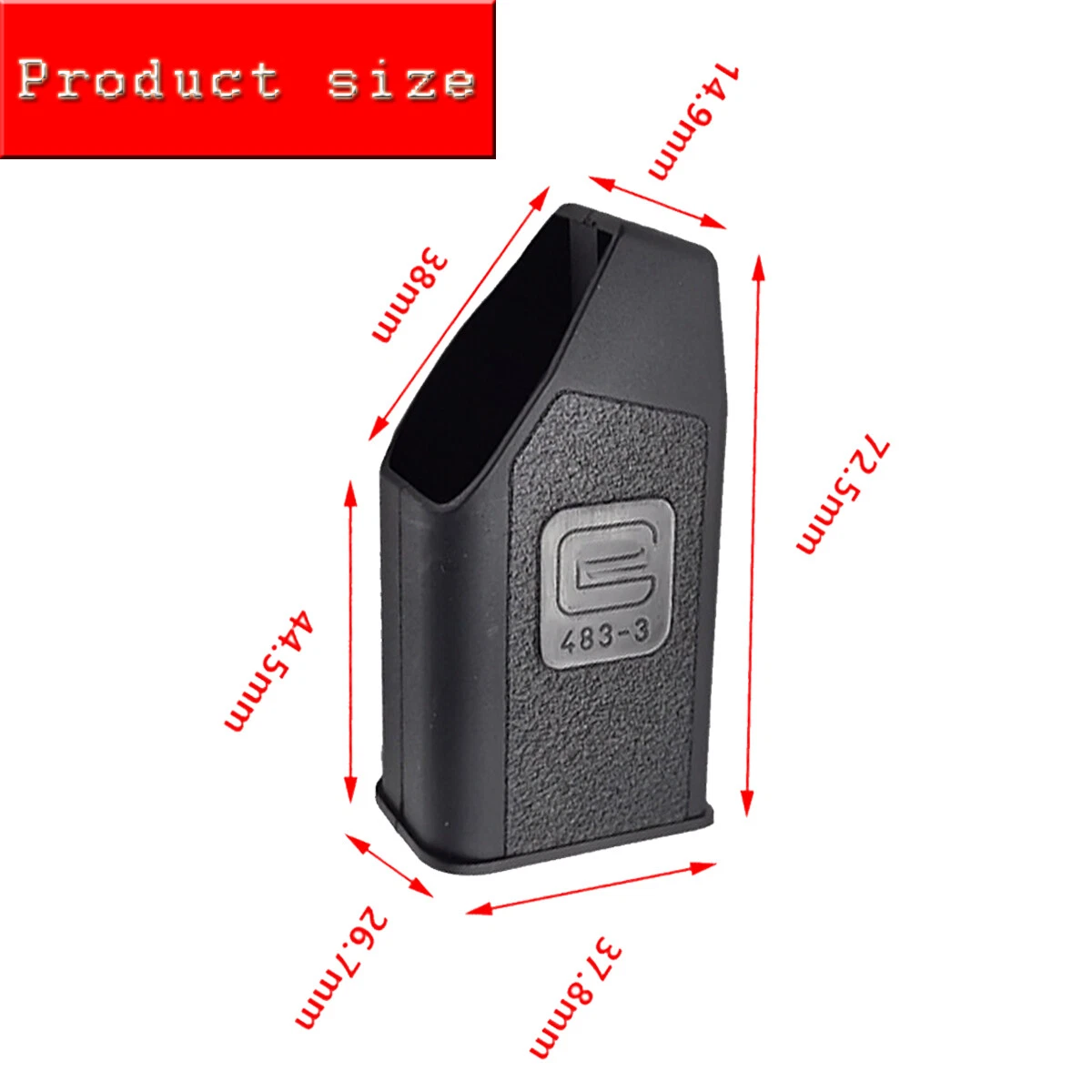 for Glock 9mm/.40/.357/.380 Auto/.45 GAP Mags USA G17 G19 38 39 37 Speed Loader