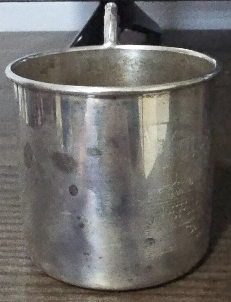 Antique W M. A Rogers (S.P Copper) Lead MTS 923 Cup w/ Etching