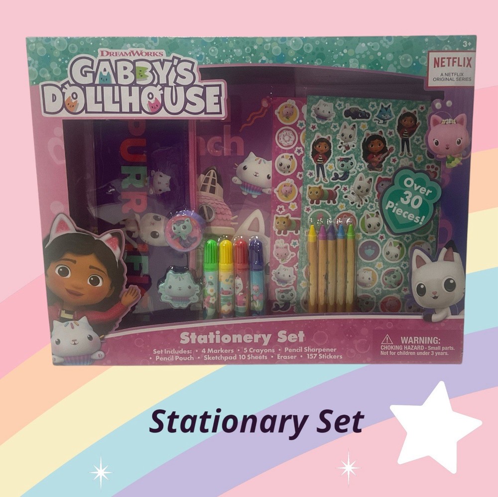 Gabby’s Dollhouse Stationary Set Bundle