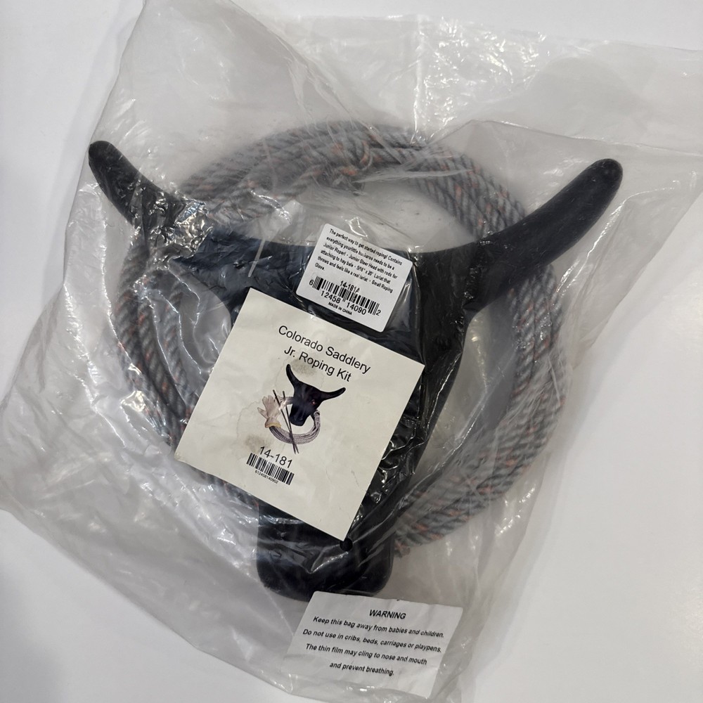 The Junior Roping Kit | Complete Kids Rodeo Set | Practice Dummy Steer Head, ...