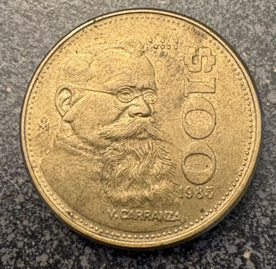 Mexico 100 Pesos Carranza 1985