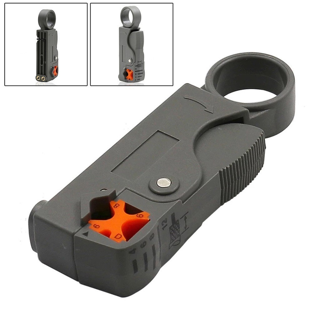 98x18x34mm Cable Plier ABS Automatic Crimping Grey Multi-tool Stripper