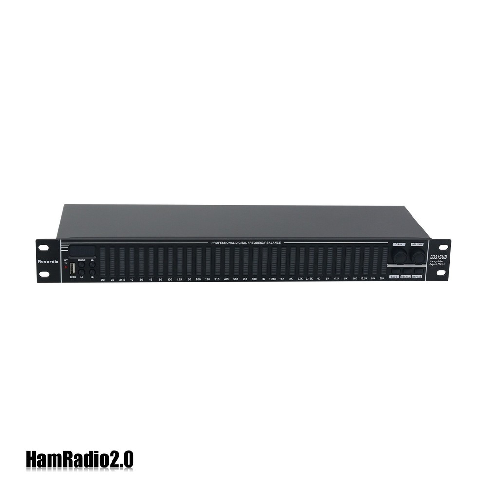 EQ31SUB Digital Equalizer 31-Stage Tuner Stage Performance Audio Processor