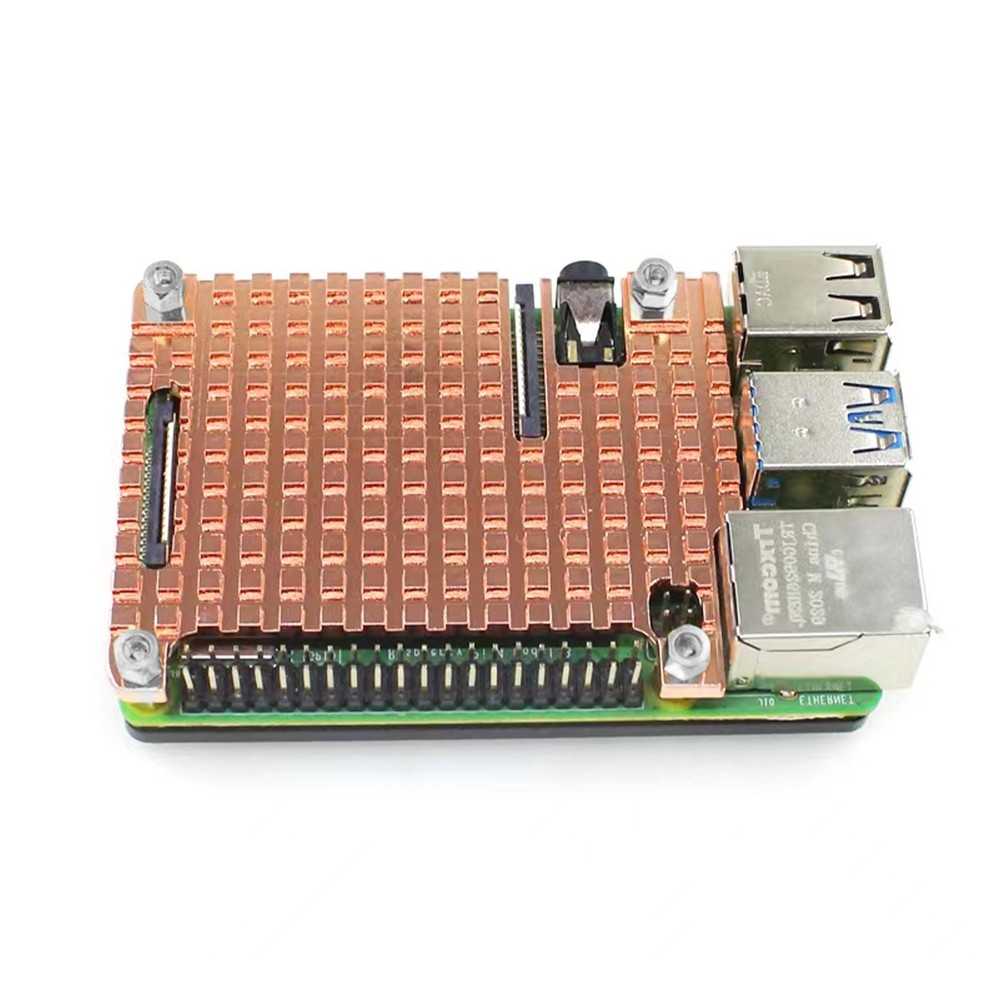 Replacement Copper Heatsink Protective Passive Cooling Case For Raspberry Pi 4B