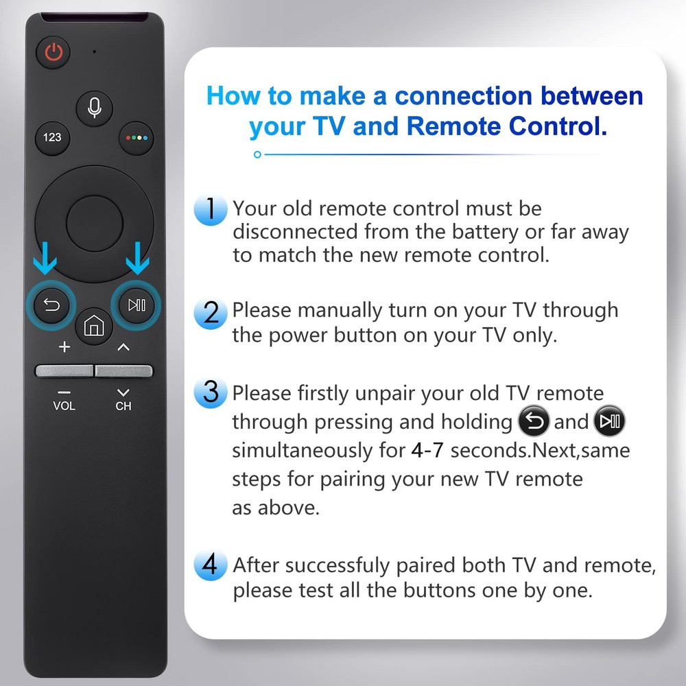 Voice Replacement for Samsung TV-Voice remote, Remote