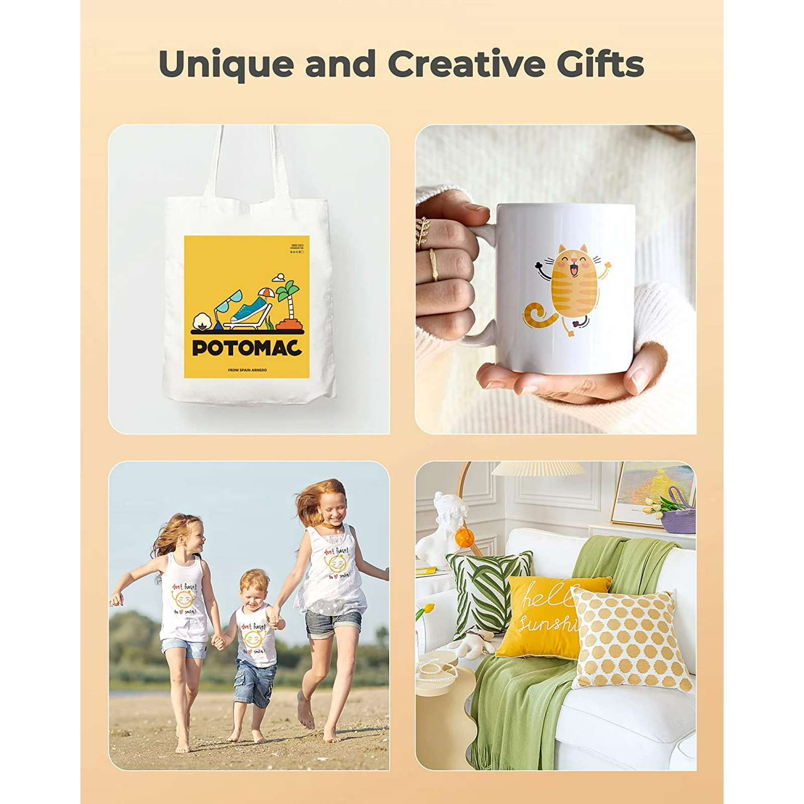 Hiipoo 4 Pack Sublimation Ink Refilled for ET2400 ET2720 ET2760 ET-2803 XP4100