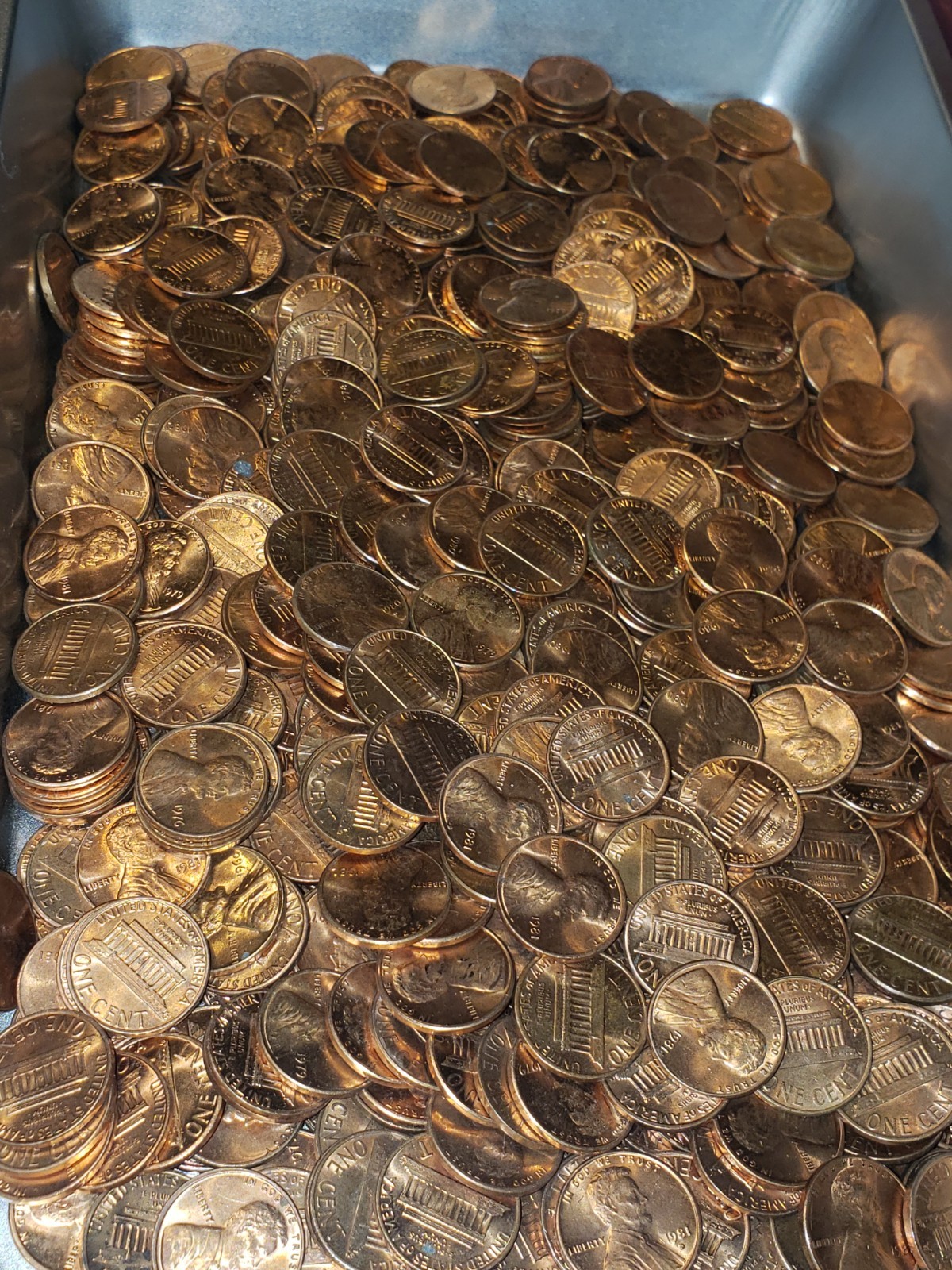 4lbs Copper Pennies EXCELLENT CONDITION