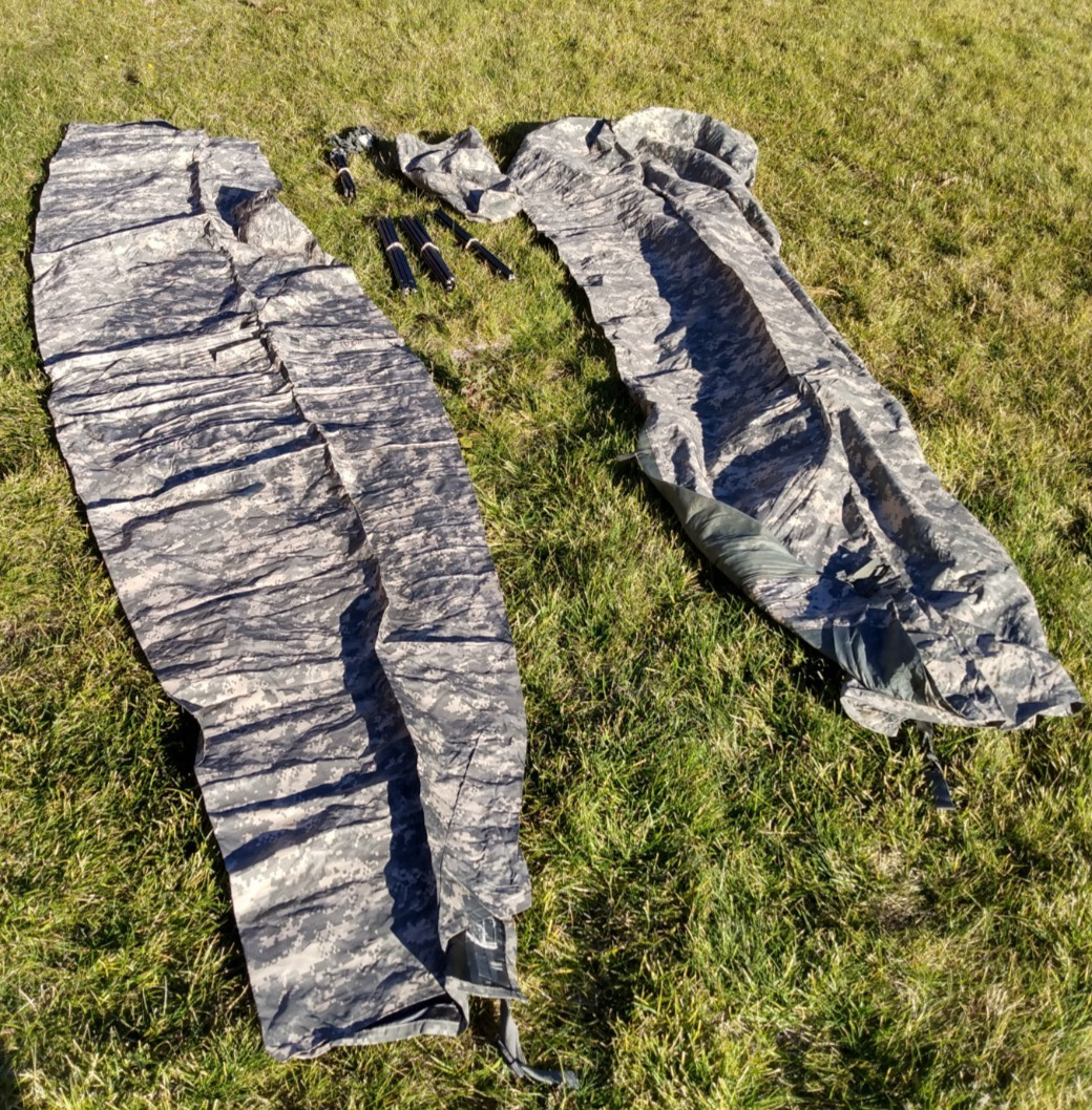 USGI Improved Combat Shelter ICS ORC ACU 1-Person Tent Used