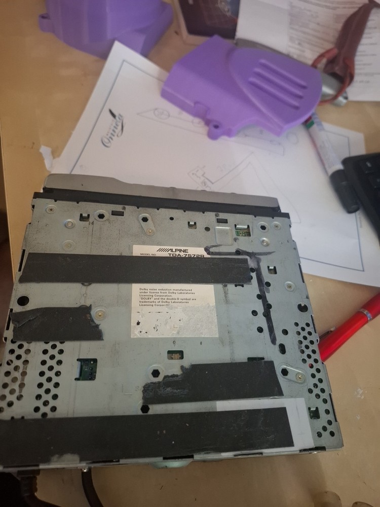 alpine tda7572r old school cd