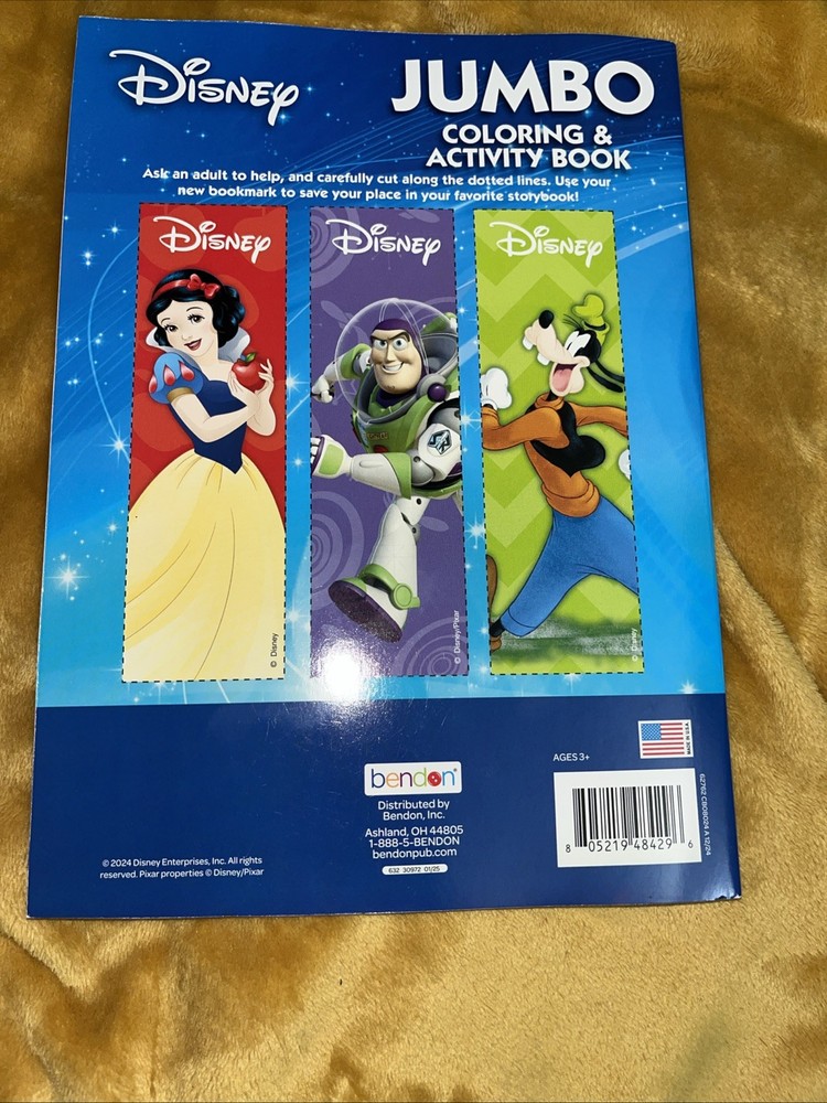 New Disney Jumbo Coloring & Activity Book