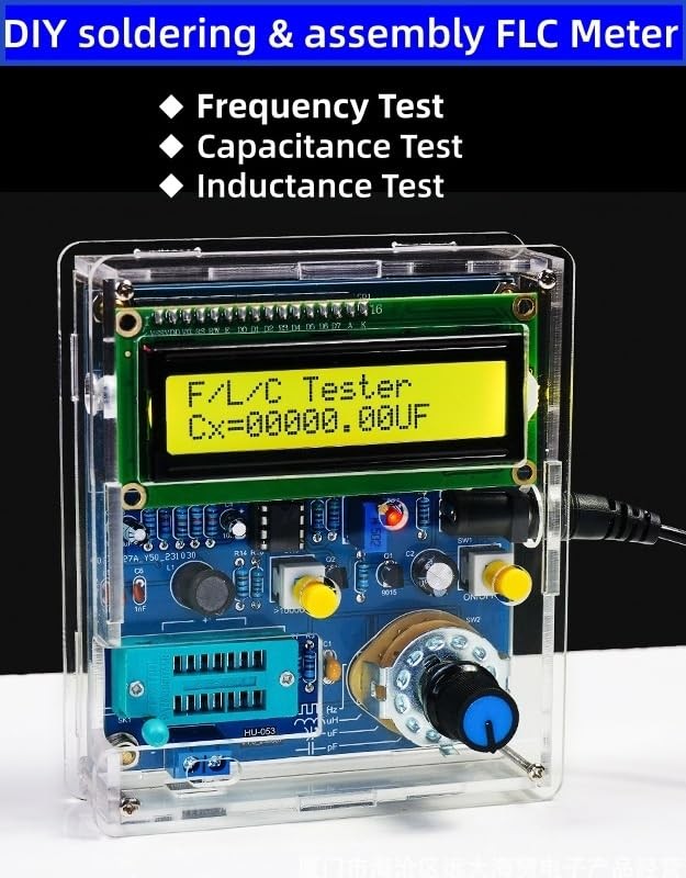 DIY Frequency, Inductance & Capacitance Meter Soldering Practice kit, Complet...