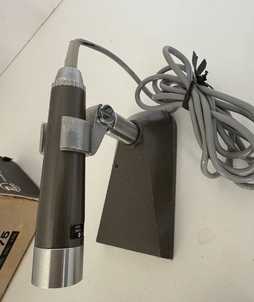 Vintage Piezo Dynamic Microphone Model DX-75 Japan Untested With Box