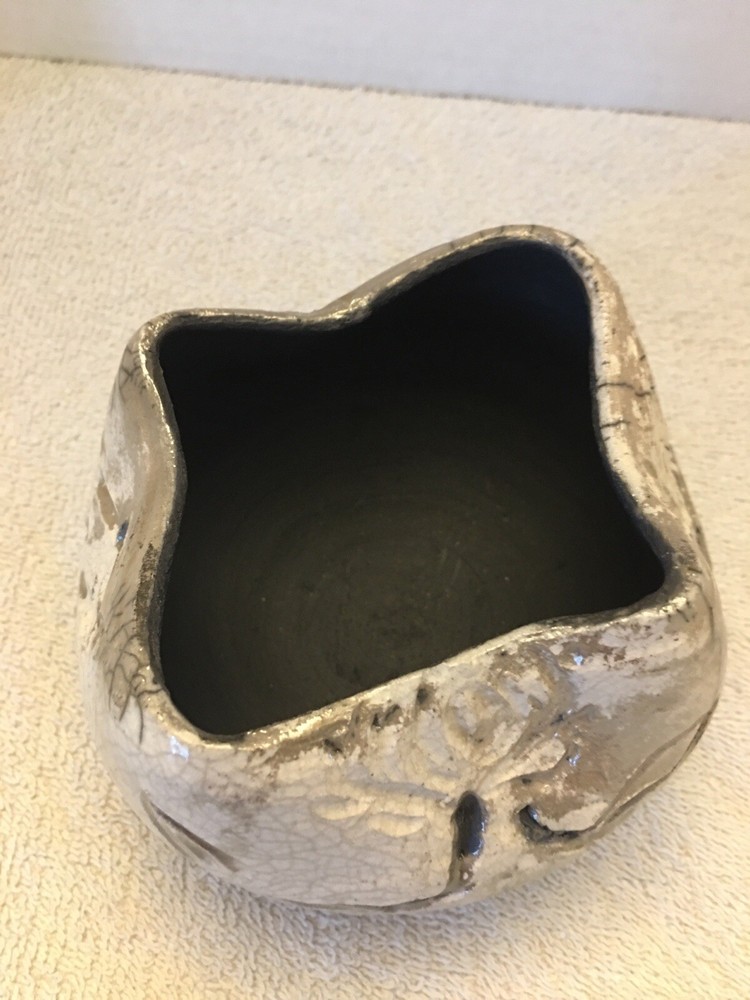 Raku Art Pottery Signed Dish/Bowl/Vase