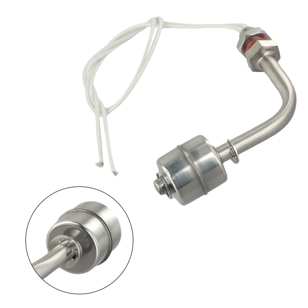 Liquid Water Level Right Angle Horizontal Float Switch Stainless Steel Pool