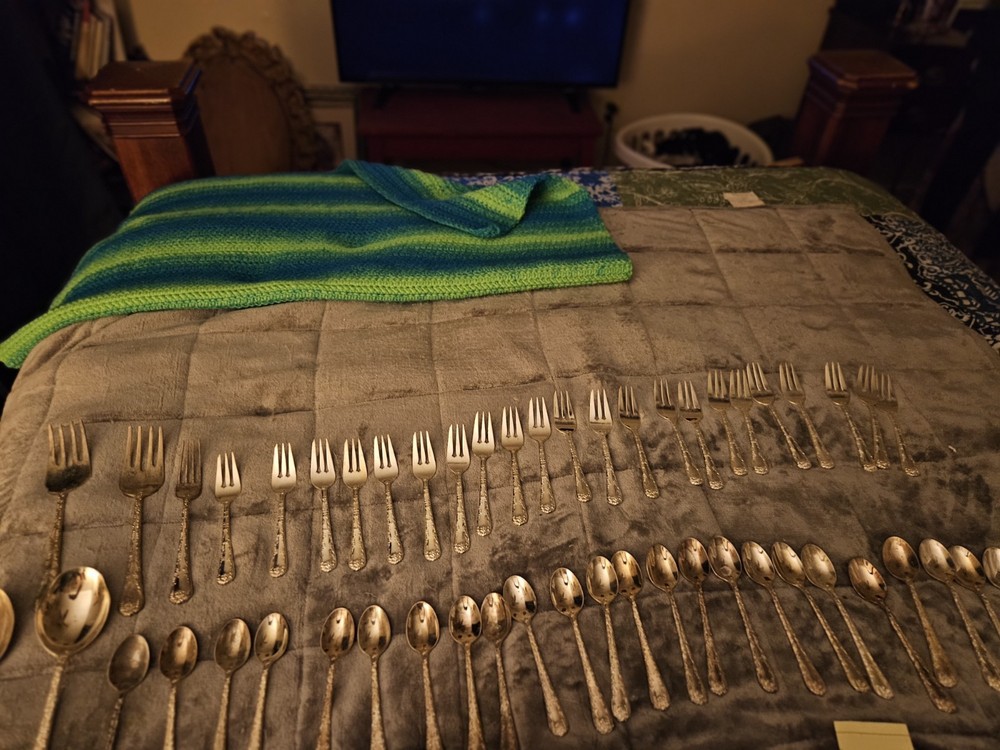 Antique Partial SILVERWARE SET