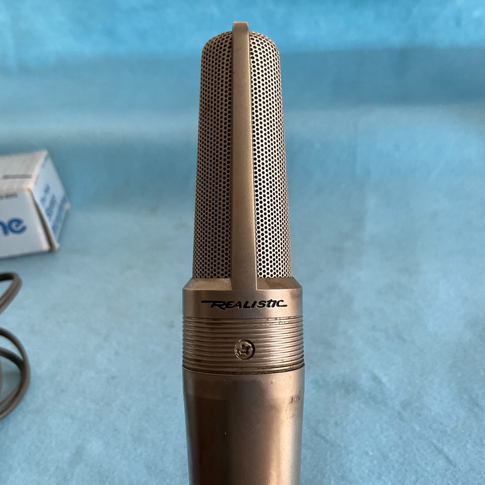 Realistic One Point Stereo Microphone 33-2012 No Stand In Original Box -Untested