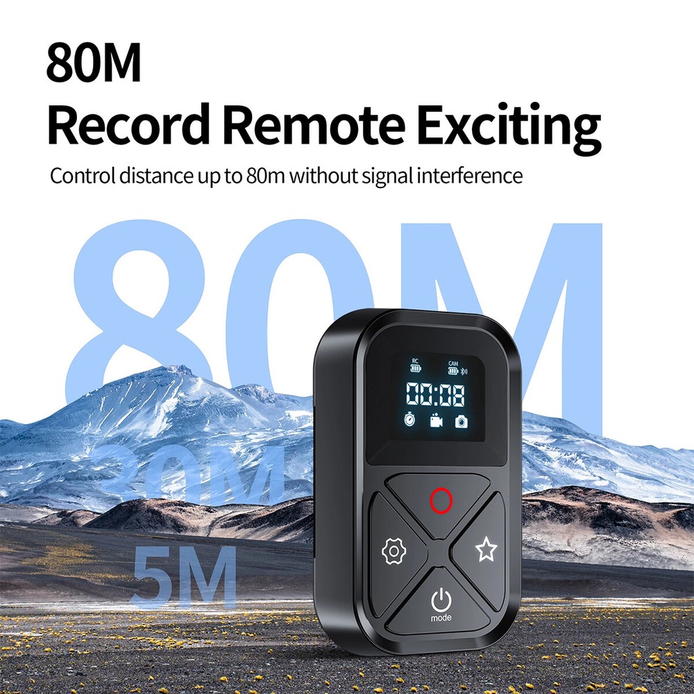 80M Smart Wireless Remote Control Camera Controller for GoPro Hero 11/10/9/8/MAX