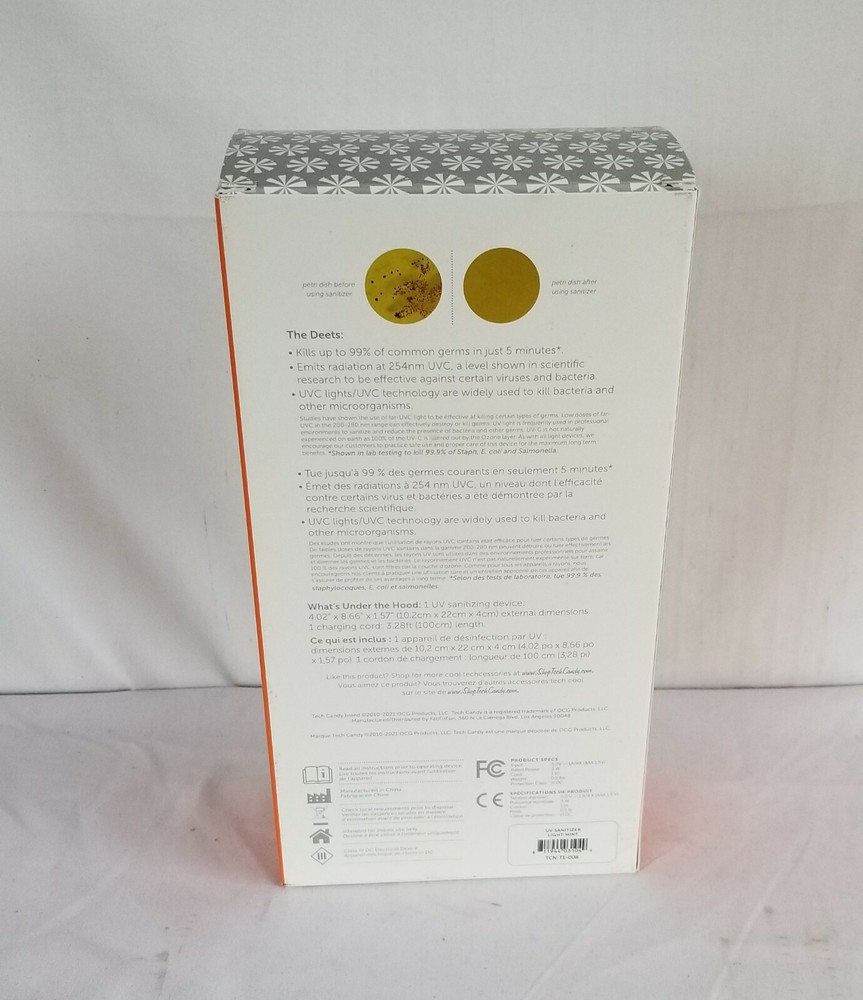 TECH Candy UV Sanitizer Disenfectant New in Box