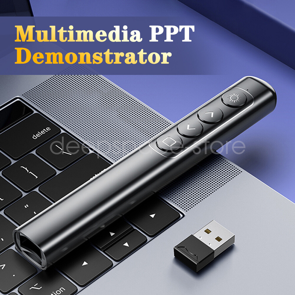 Wireless Presenter Powerpoint Presentation Clicker Remote Control Laser Pointer
