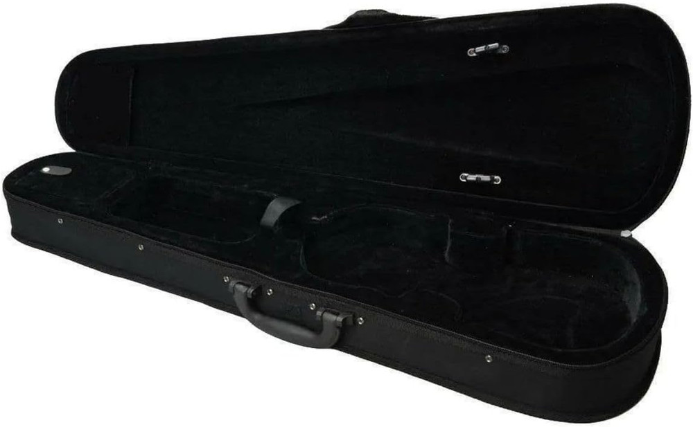 New Popular 4/4 Cloth Fluff Triangle Shape Black Violin Case
