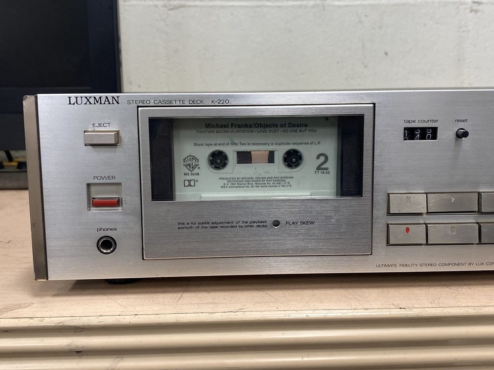 Luxman K-220 Cassette Deck ( SERVICED )