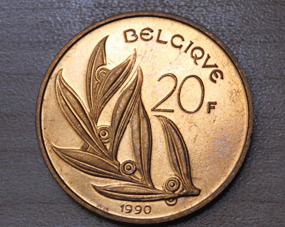 1990 Belgium 20 Francs French text