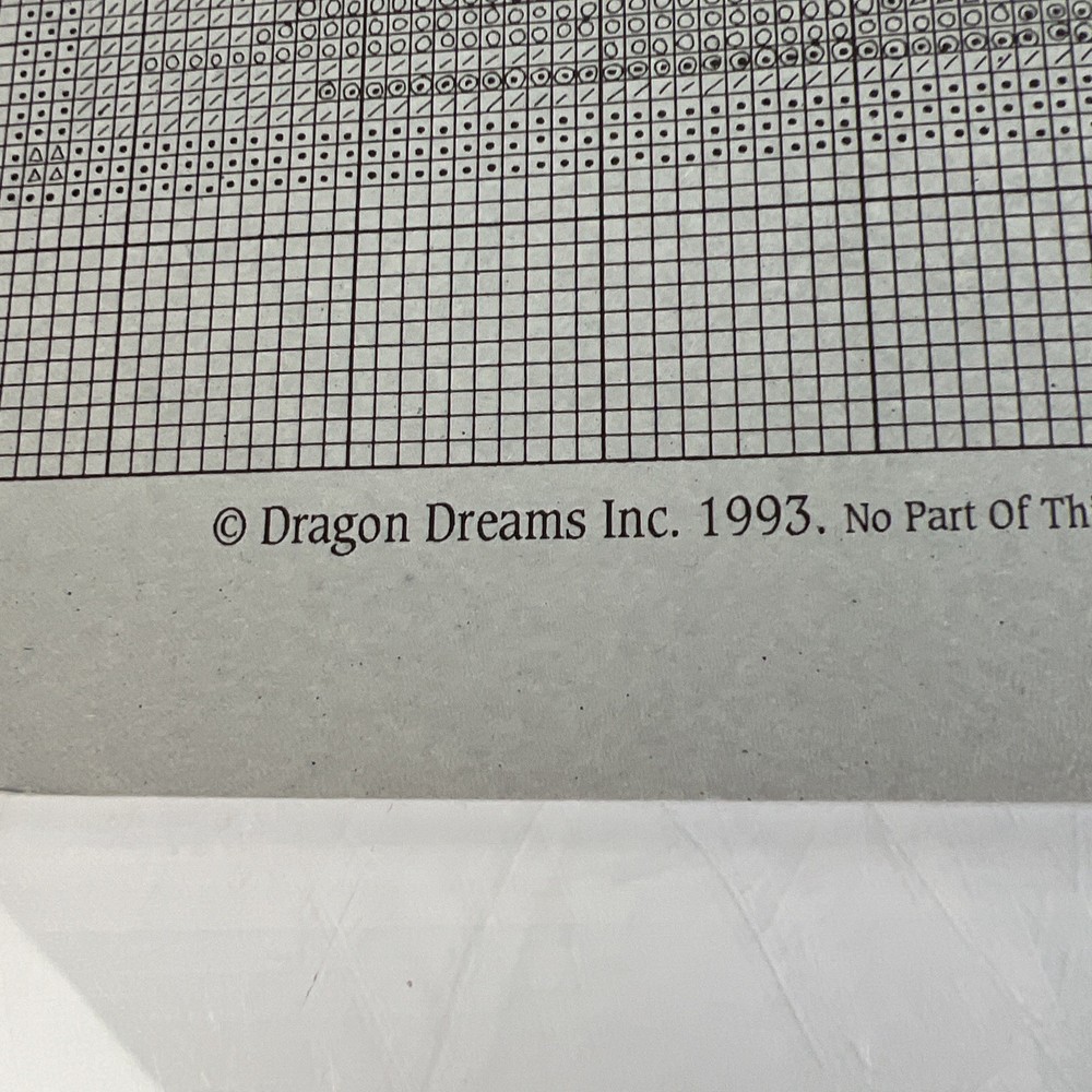 Dragon Dreams first snowfall magic Counted Cross Stitch Pattern