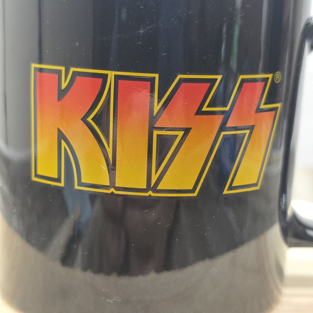 2013 Kiss Catalog Lta. Graphic Black Coffee Mug -2 Sided