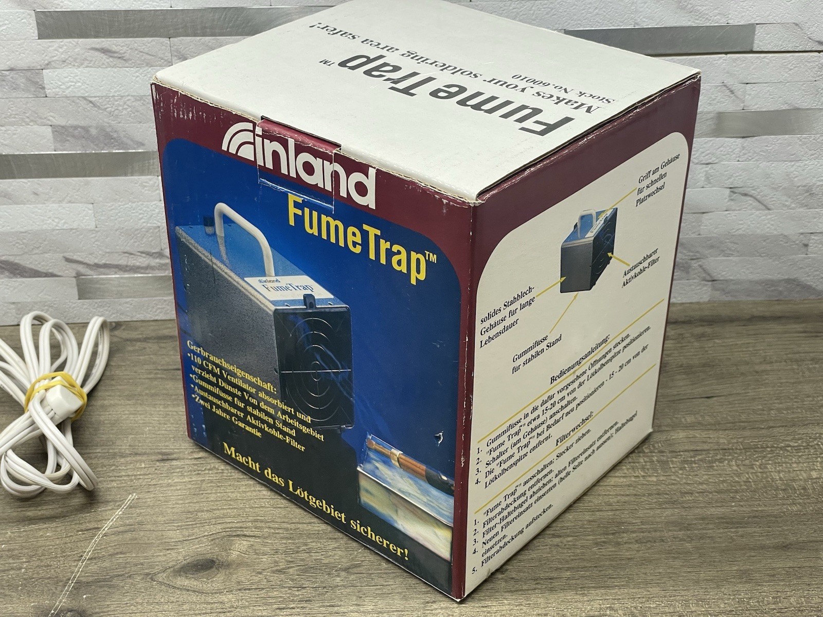 Inland Fume Trap 60010 FumeTrap Soldering Air Cleaner + Extra Charcoal Filter