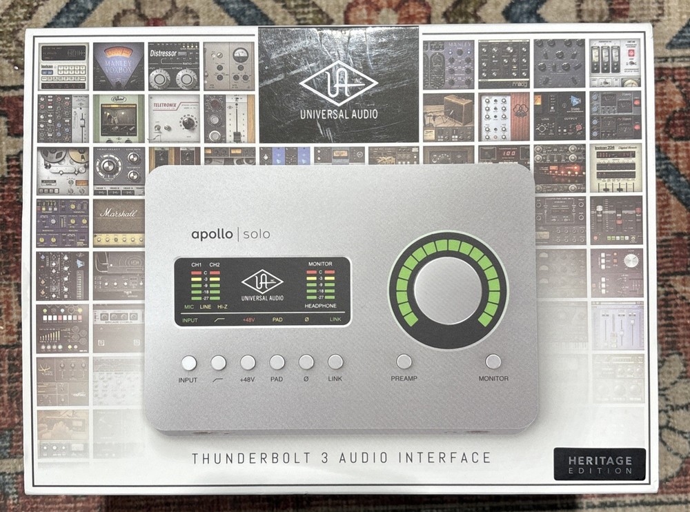 Universal Audio Apollo Solo 2x4 Thunderbolt 3 Audio Interface Heritage Edition