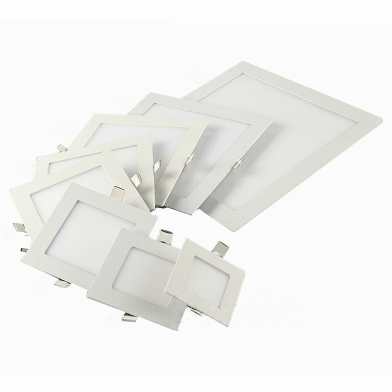 Dimmable Recessed Led Panel Light Ceiling Down Lights Lamp Square 9/12/15/18/30W