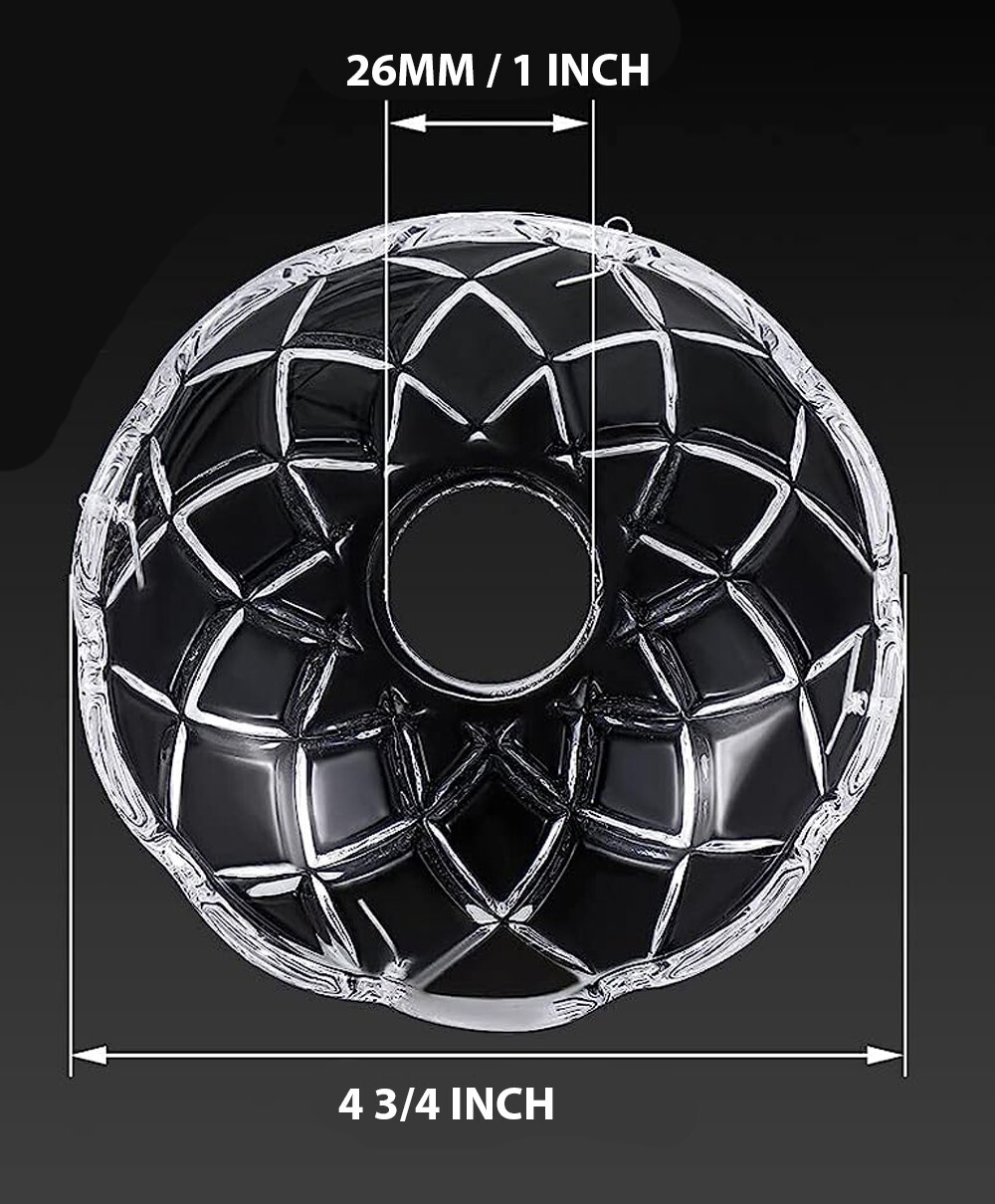 Asfour Crystal Lead Crystal Bobeche for Chandelier 4" Candlesticks & Candelabras