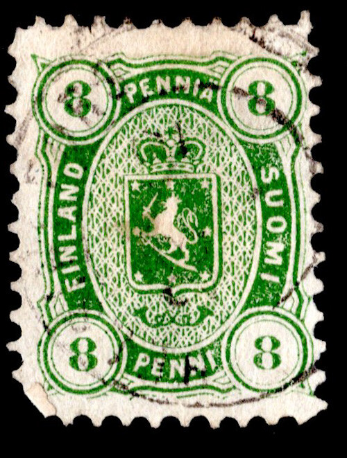 Finland Scott 19a Used with thin.