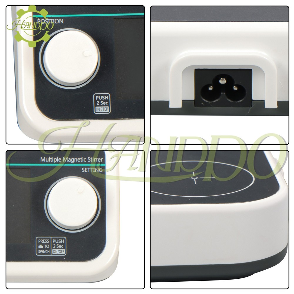 Multi-position Magnetic Stirrer 4 Stations Max Capacity 500ml for Each Station