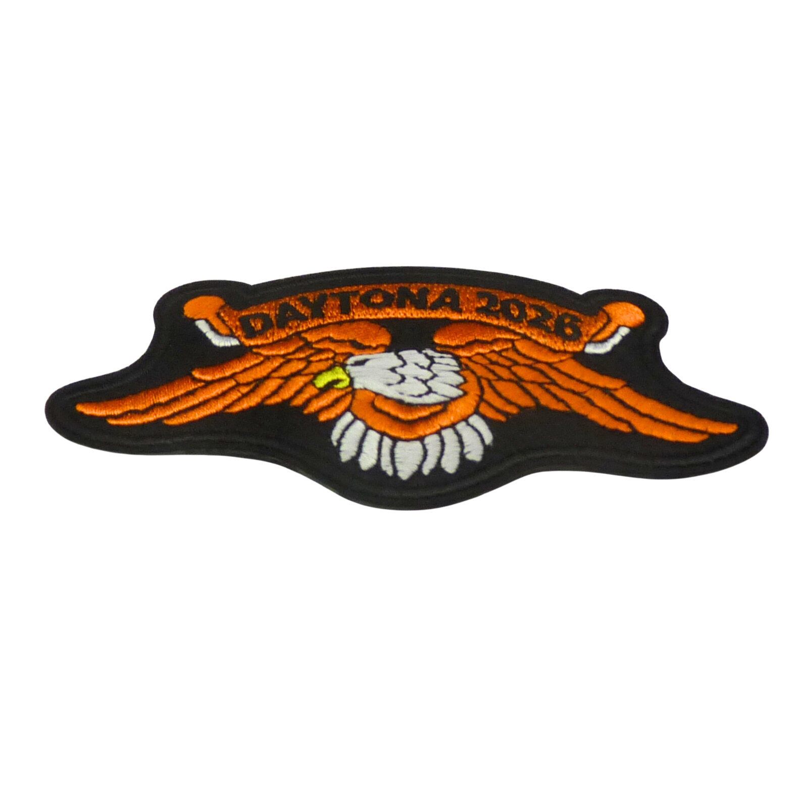 2026 Daytona Bike Week Orange Eagle Sew On Biker Rally Patch.