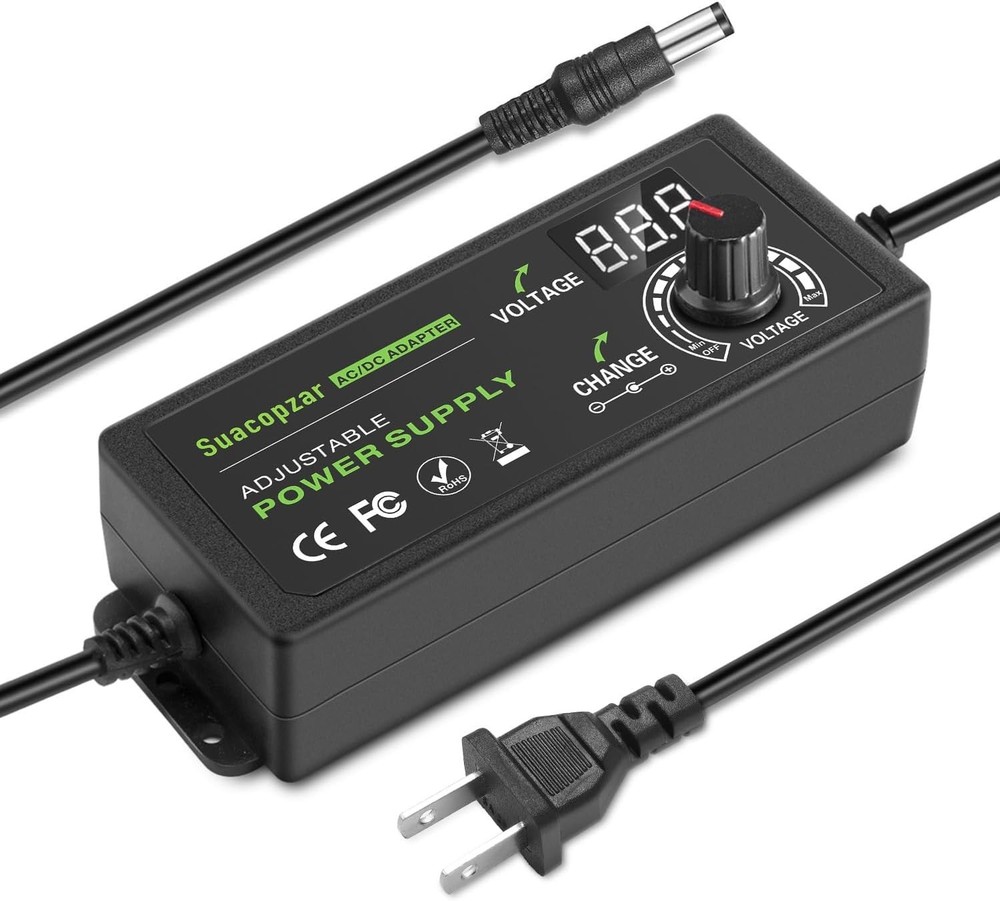 60W Power Supply Adjustable DC 3V ~ 12V 5A, Variable Universal 3-12V 5A