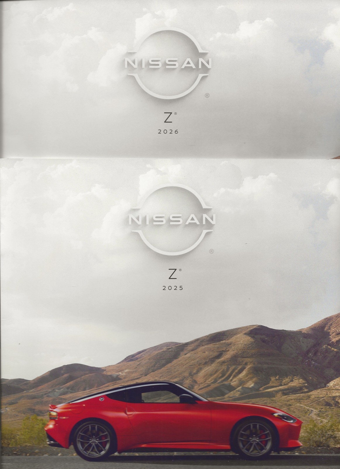 2026 and 2025 Nissan Z Sport/Perf/NISMO 18 Page Brochures