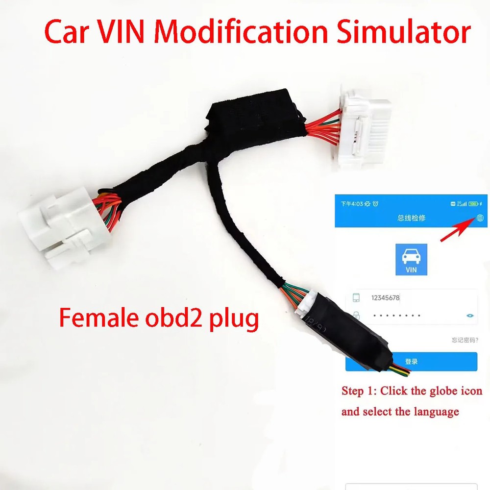 Car America Frame Number Simulator 17 Digit Obd Simulator Work with Android App
