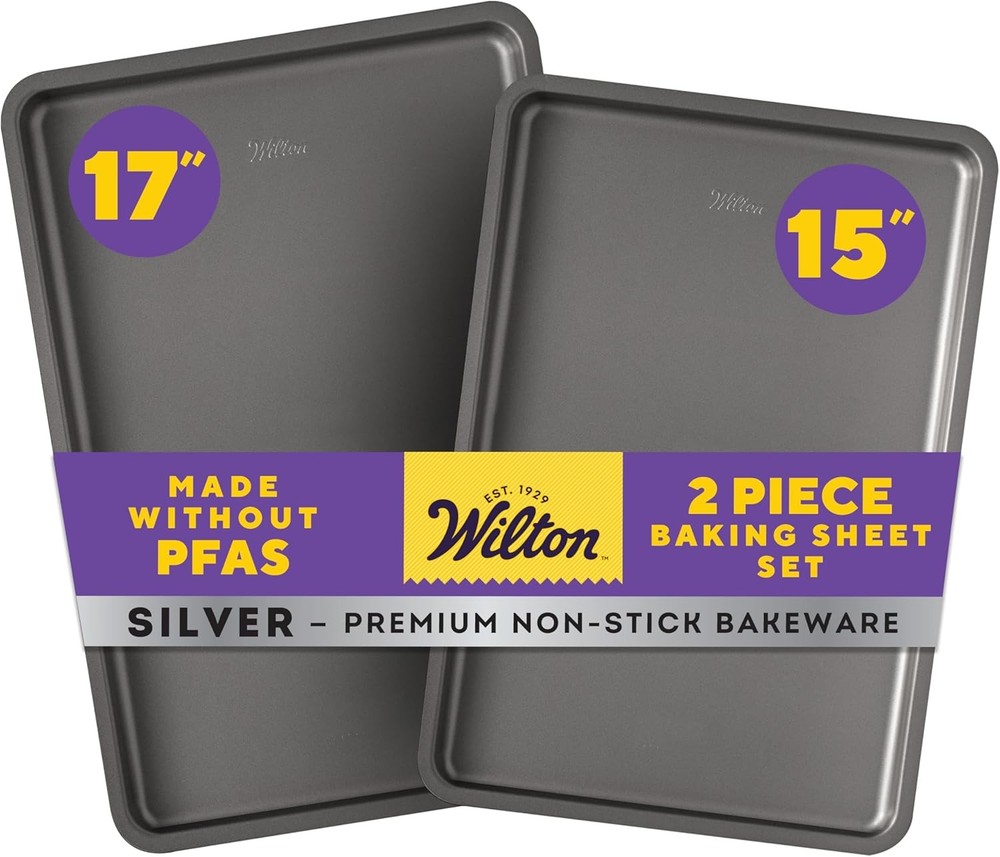 Sier Non-Sti Baking Sheet Set, Cold-Rolled Steel Bakeware for
