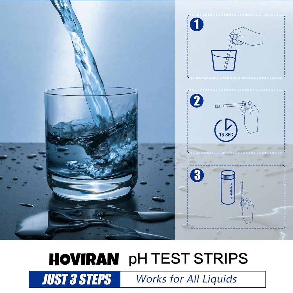 Universal Ph Test Strips 0-14, Ph Testing Kit for Water, Soap Making & Kombucha