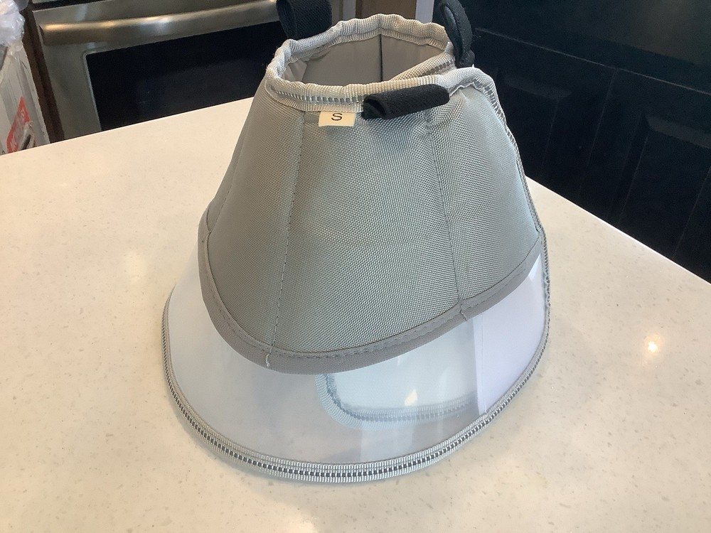 Pet Recovery Cone Small Hard Plastic Soft Polyester Inside